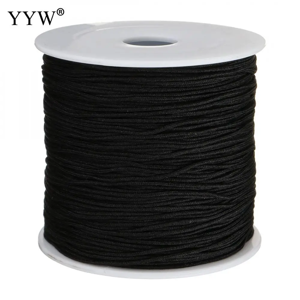 90meter/roll 0.8mm Nylon Cord Thread Chinese Knot Macrame Cord Bracelet Braided String DIY Tassels Beads cord for jewelry making Jewelry Findings