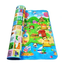Tapete de atividades baby play mat, tapete de quebra-cabeça para desenvolvimento de crianças, recém-nascidos, tapete de espuma eva tapete de brinquedo do bebê