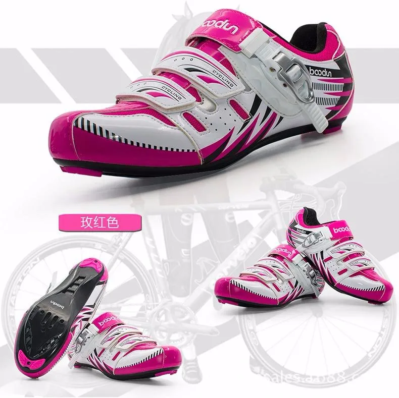 

BOODUN new bike shoes male road bike mountain bike riding shoes breathable anti - skid lock shoes J040028