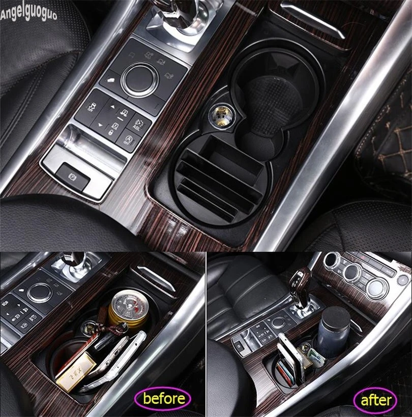 Replace Multifunction ABS Car Central Storage Box Cup Holder Car-styling For Land Rover Range Rover Sport Vogue SV Accessories
