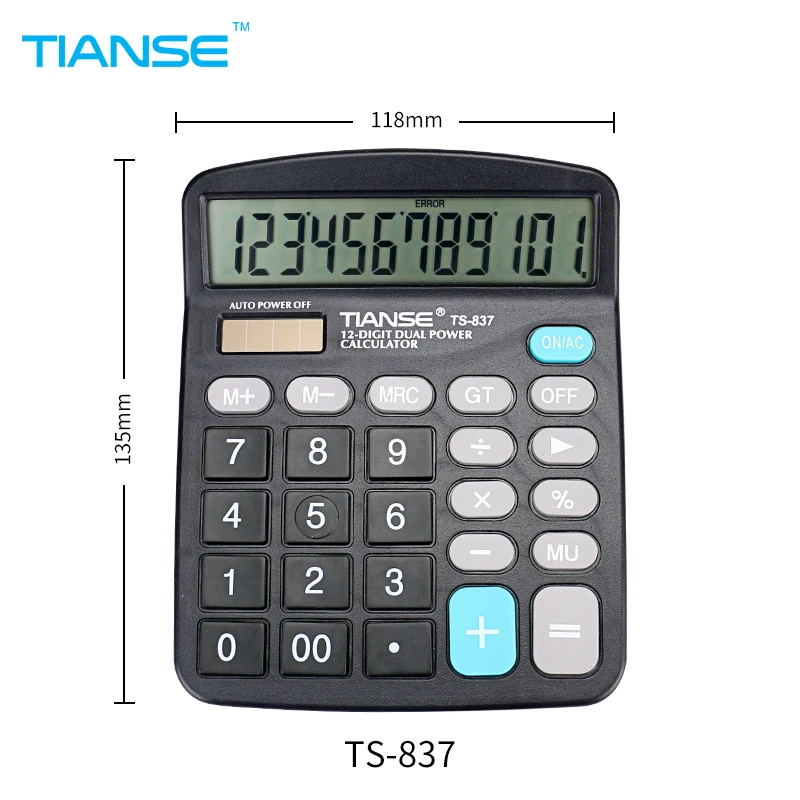 Tianse الشمسية حاسبة 12 أرقام شاشة lcd بطارية الكمبيوتر الحسابية الالكترونية السلطة حاسبة المحاسبة المالية الرسم Tianse الشمسية حاسبة 12 أرقام شاشة lcd بطارية الكمبيوتر الحسابية الالكترونية السلطة حاسبة المحاسبة المالية الرسم