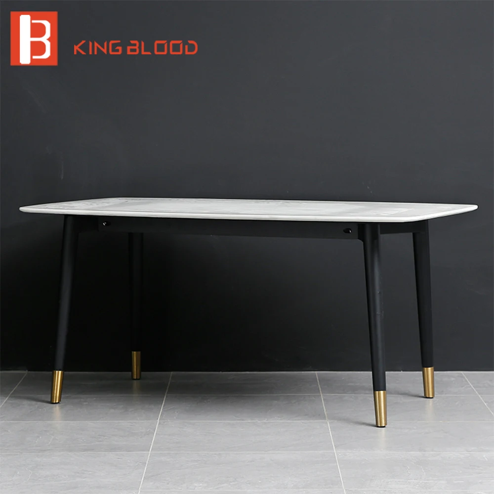 Simple style dining room furniture marble dining table set Simple style dining room furniture marble dining table set