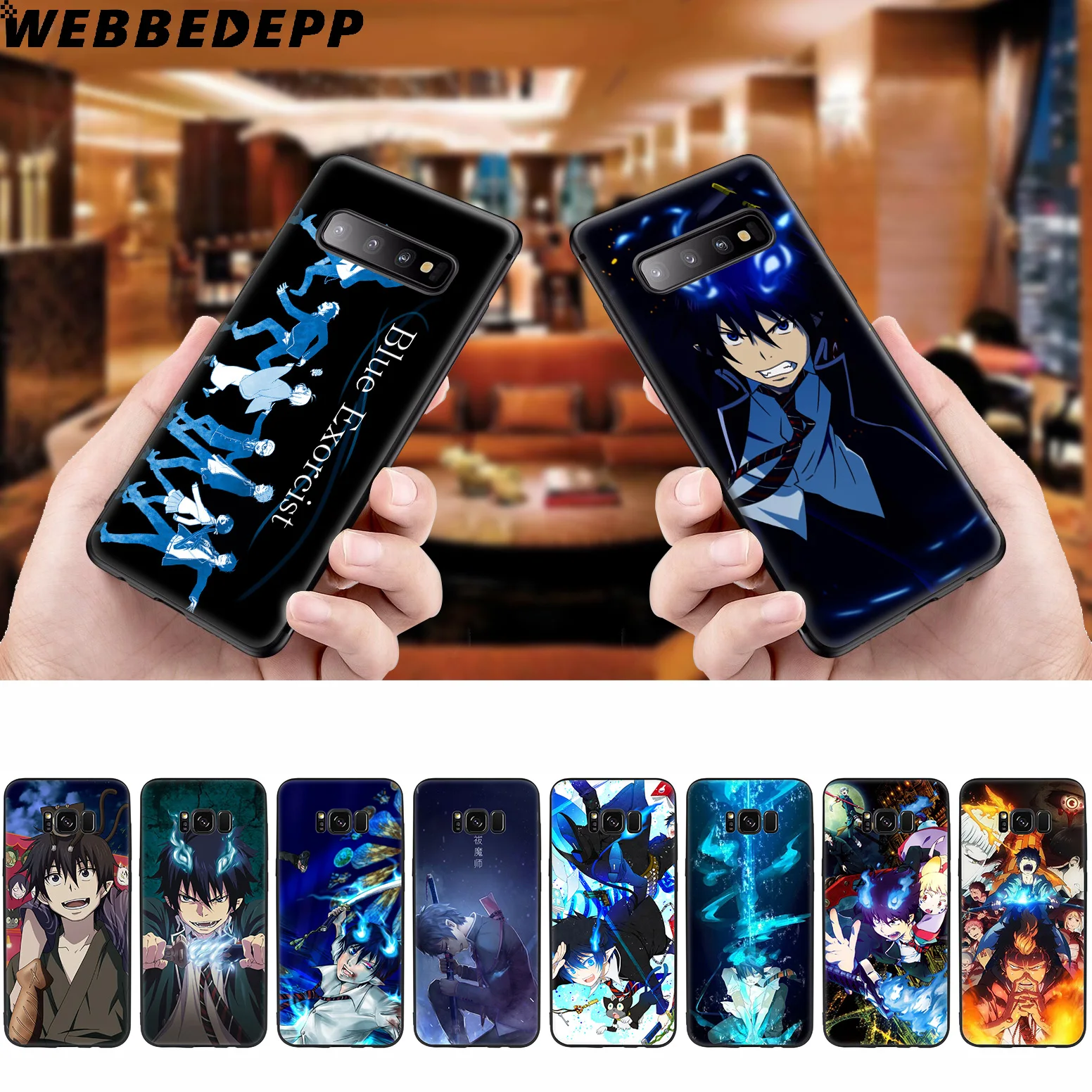 WEBBEDEPP аниме "синий exорцист" Мягкий чехол для Samsung Galaxy S10 S10e S9 S8 Plus S7 S6 Edge & J6 2018