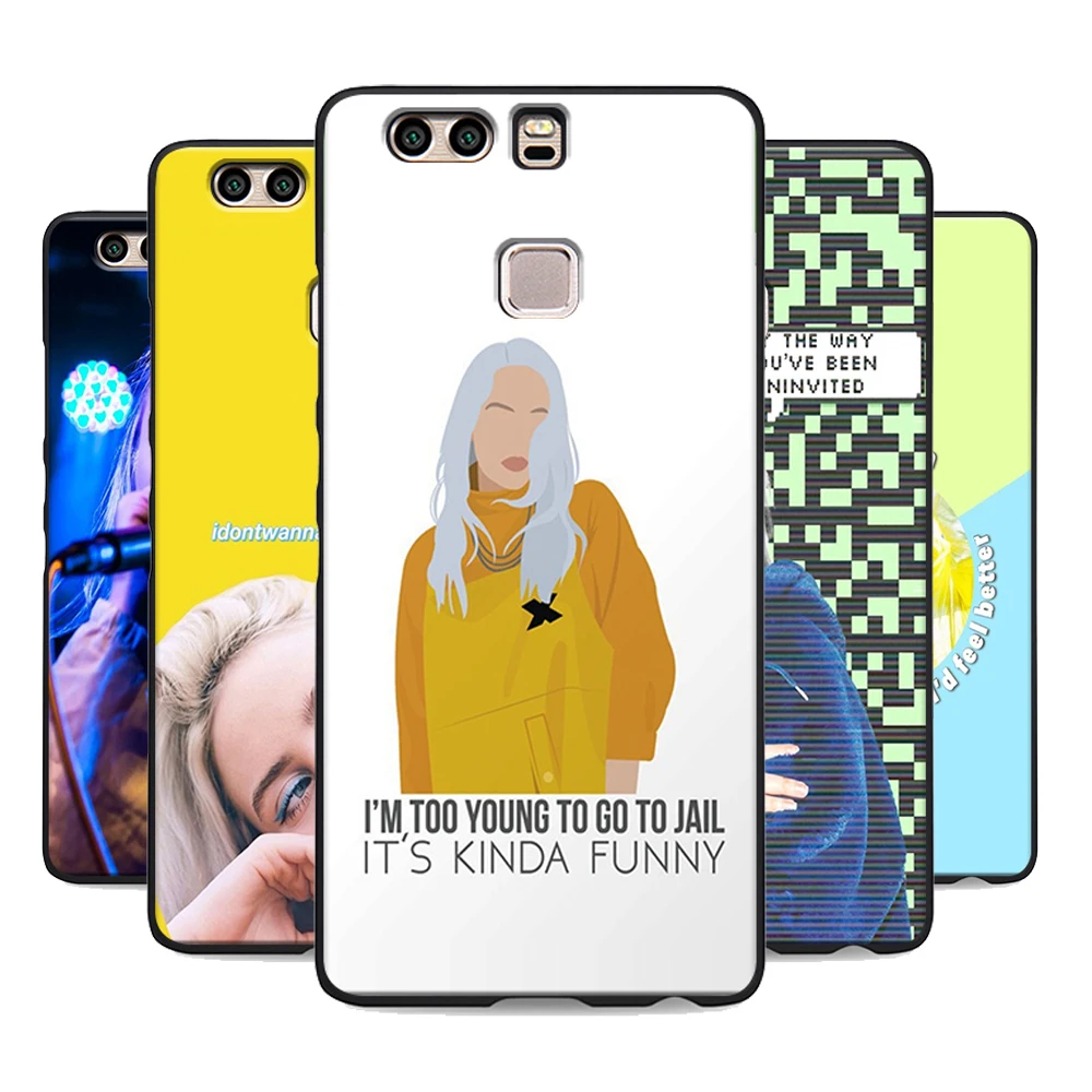 lovely lyrics billie eilish phone case for huawei p8 p9 p10 lite p20