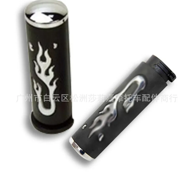 Универсальная Резина мотоциклетная рукоятка для руля аксессуары для мотоциклов Хромированная ручка для мотоцикла s модифицированный руль для мотоцикла