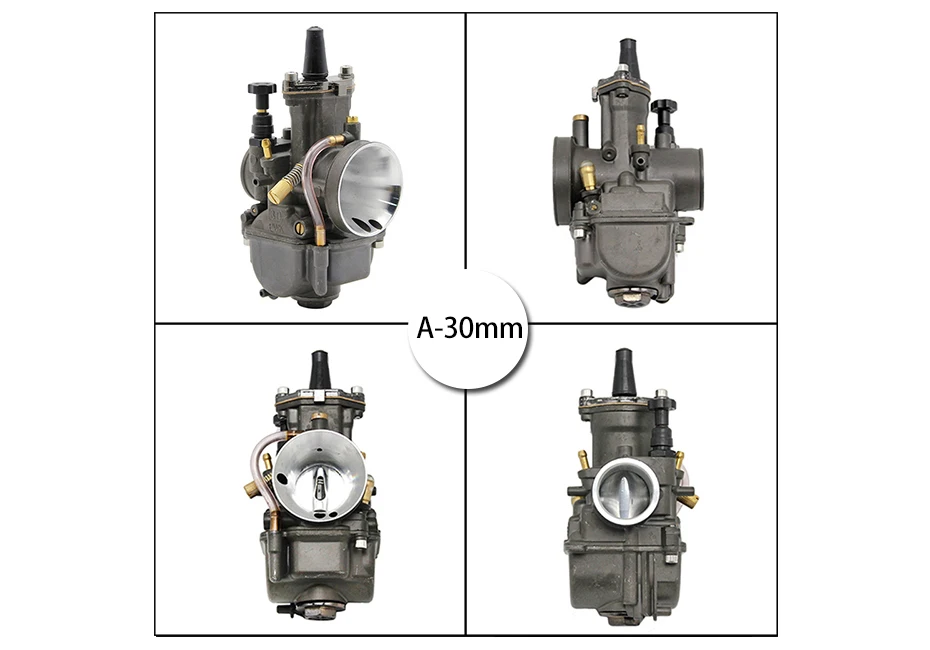 Sclmotos-мотоциклетный карбюратор 28 30 32 34 мм PWK OKO Carb с мощной струей подходит для гоночного скутера ATV Racing для 4T мощность двигателя