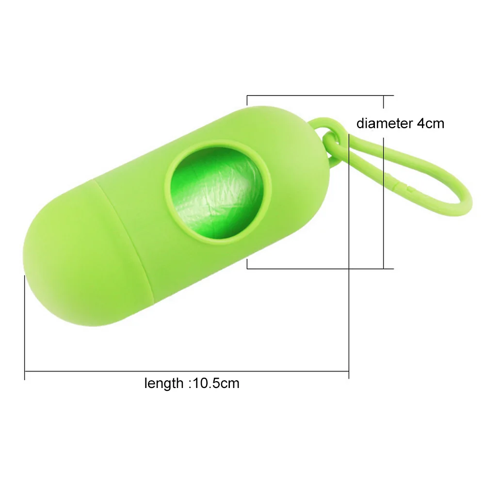 

Pet Dog Poop Bag Dispenser Waste Garbage Holder Dispensers Poop Bags Set Pets Dogs Trash Cleaning Supplies Pill /Bone 9 Color