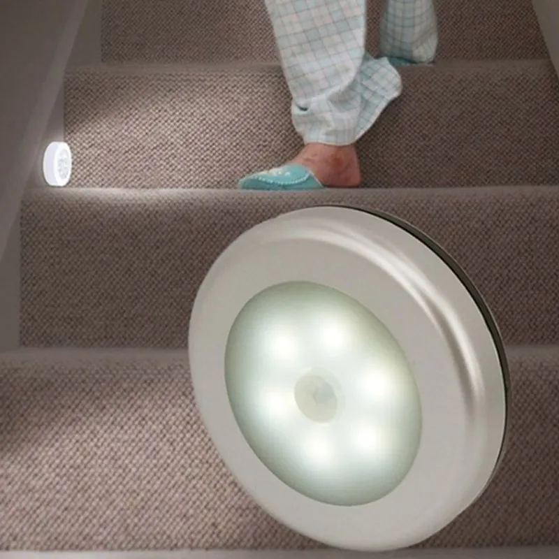 

6 LED Night Light Wireless Motion Sensor Lights Magnetic Wall Light for Closet Stairs Hallway CLH@8
