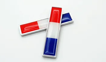 

5 Pairs Metal International France Flags Car Emblem Badge Decorations 3D France Flag Car Tail Fender Styling Stickers