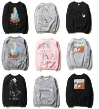 New York Fashion Brand Ripndip Hoodie&Sweatshirts Men Women Hip Hop O-neck Cotton Cartoon Pocket Cat Yeezy Ripndip Couple Hoodie
