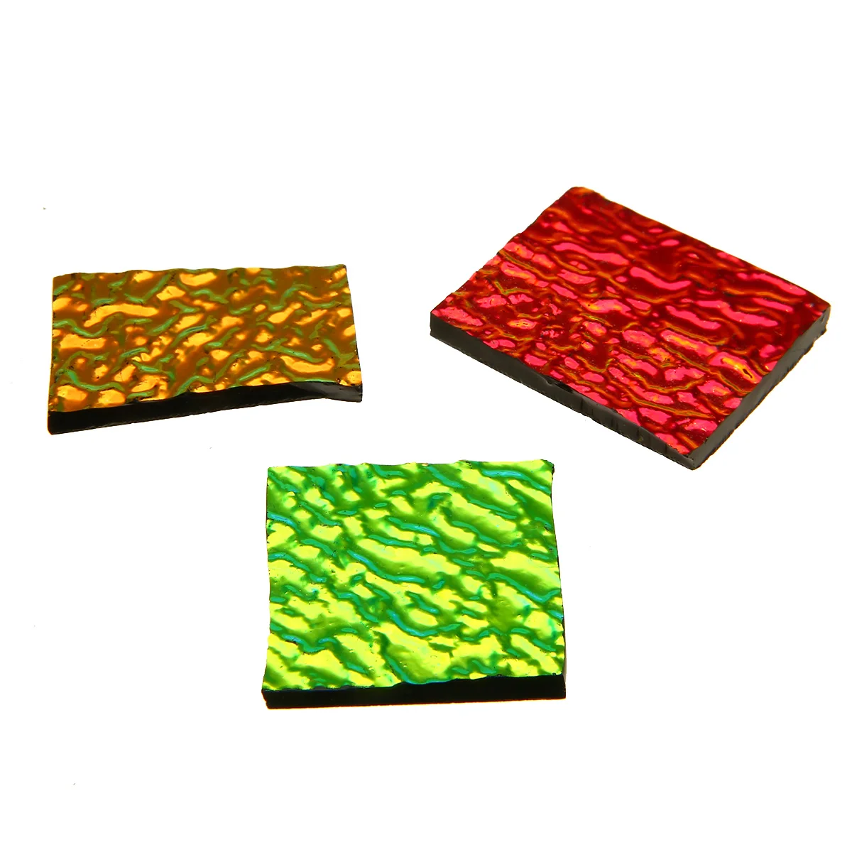 1 bag COE90 Dichroic Glass Mix Color & Shapes Fusing Glass Microwave Kiln Accessories for DIY Decoration