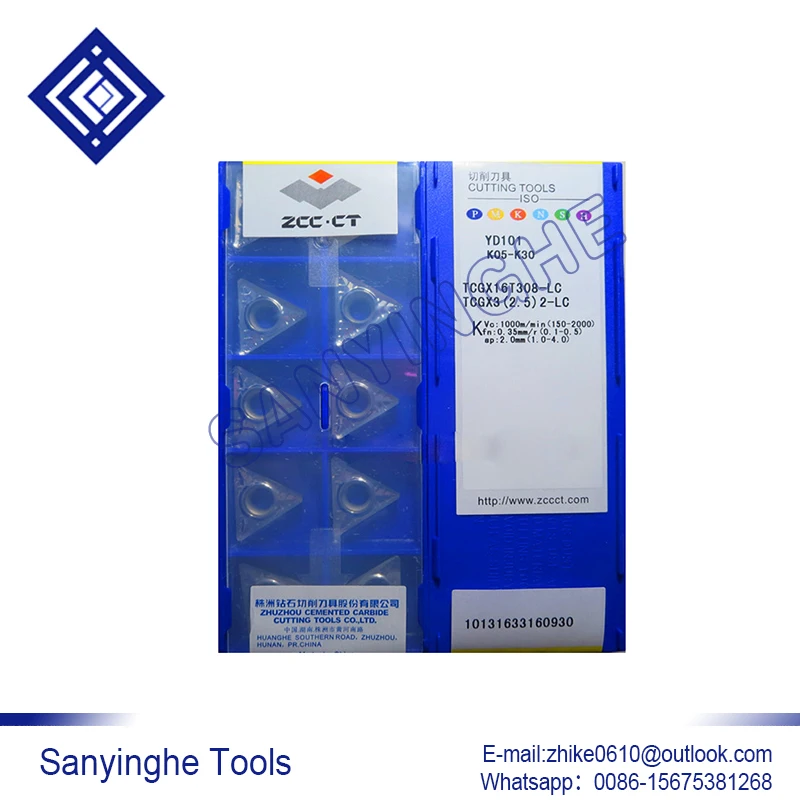 

10pcs/lots YD101 TCGX16T308-LC cnc carbide turning inserts