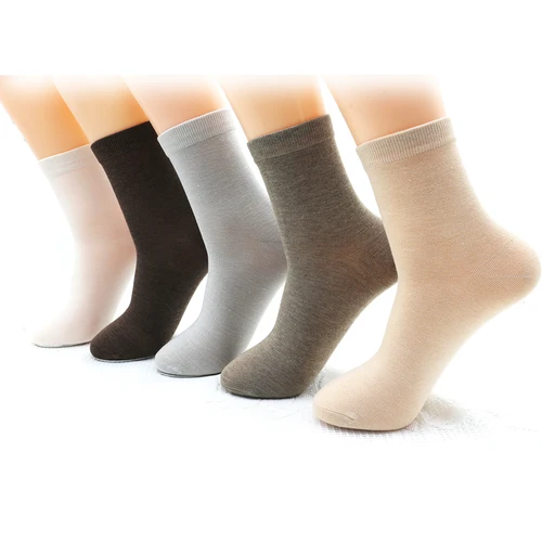 여성용 대나무 섬유 다채로운 캐주얼 패션, 하라주쿠 단색, 블랙 화이트, 저렴한 양말, 도매, 신상, 5 켤레 2