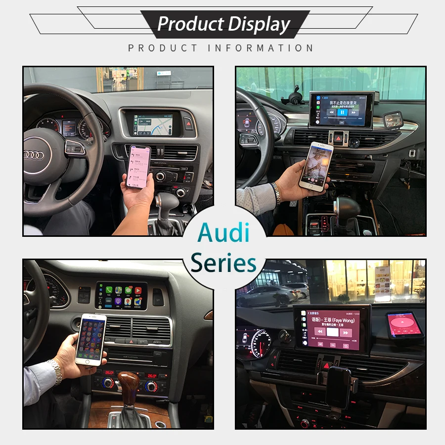 Joyeauto беспроводная Apple Carplay для Audi Q2 B9 MMI Car Play Модифицированная- Android/iOS зеркальная поддержка фронтальная камера заднего вида