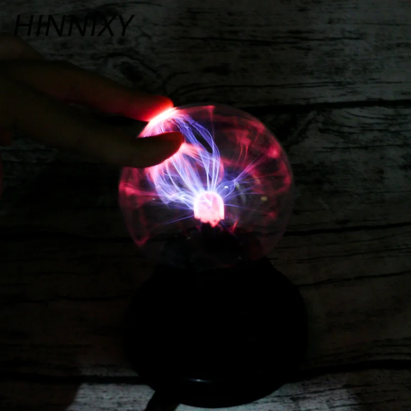 Hinnixy Новинка статическое электричество шар Ночник LED USB зарядка лампа украшение