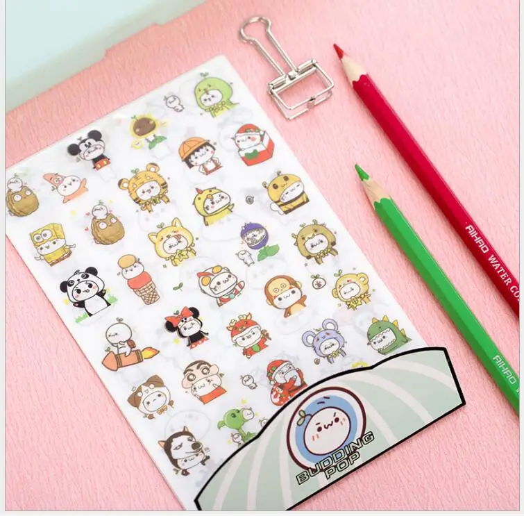 6sheets pack amiable anime civet cats stickers scrapbook diary deco 6sheets pack amiable anime civet cats stickers scrapbook diary deco stickers decorative items school stationery supplies wj0578 in stationery sticker from