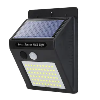 

60LED Solar PIR Motion Sensor Wall Lamp Outdoor Waterproof Garden Light