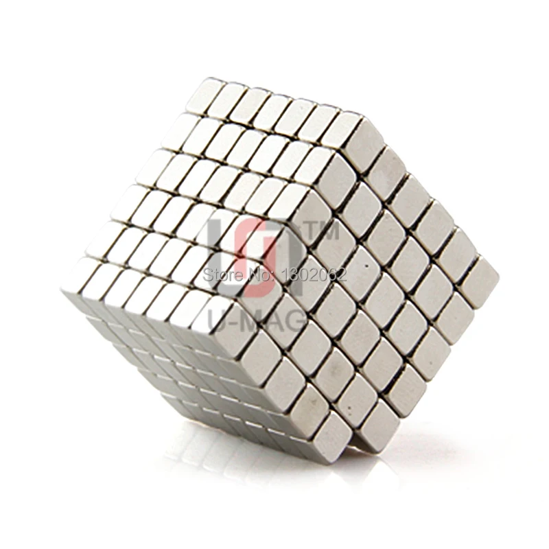 100 шт мини блок 4x4x3 мм N50 редкоземельный неодимовый магнит