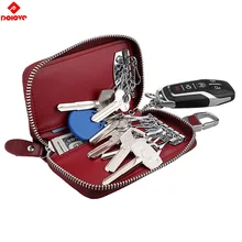 Чехол для ключей от автомобиля, сумка для ключей из натуральной кожи, сумка для ключей унисекс, многофункциональный органайзер, кошелек, держатель, умная ключница