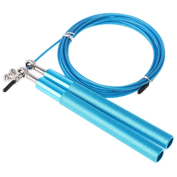 Профессиональная Скакалка для занятий боксом и фитнесом с запасным кабелем lrz - Цвет: Небесно-голубой