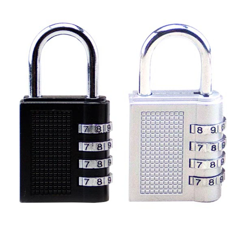 

4 Digit Password Lock Combination Zinc Alloy Security Lock Suitcase Luggage Coded Lock Cupboard Cabinet Locker Padlock Big Size