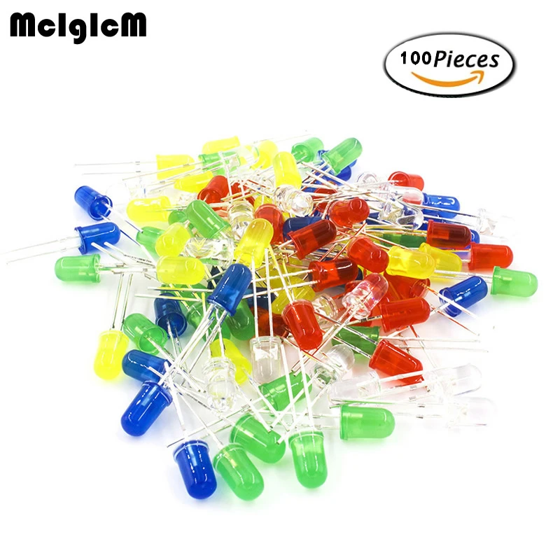 500PCS Multicolor 3/5mm LED Round Assorted Kit Bright Light Emitting Diod ZMX 500PCS Multicolor 3/5mm LED Round Assorted Kit Bright Light Emitting Diod ZMX