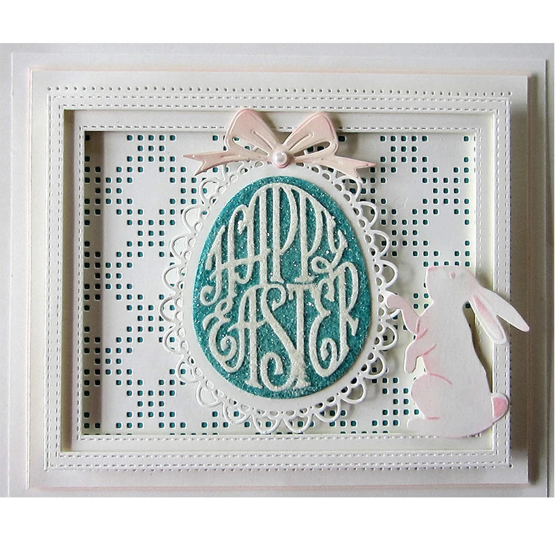 

Happy Easter Eggs Set Metal Cutting Dies New 2019 Scrapbooking Decoration Crafts Supplies Dies for Album Greeting Cards Making