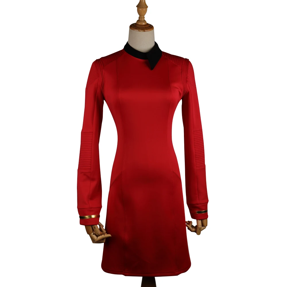 New Star Trek Discovery Season 2 Starfleet Commander Female Uniform Dress Badge Costumes Woman Adult Cosplay Costume (5)