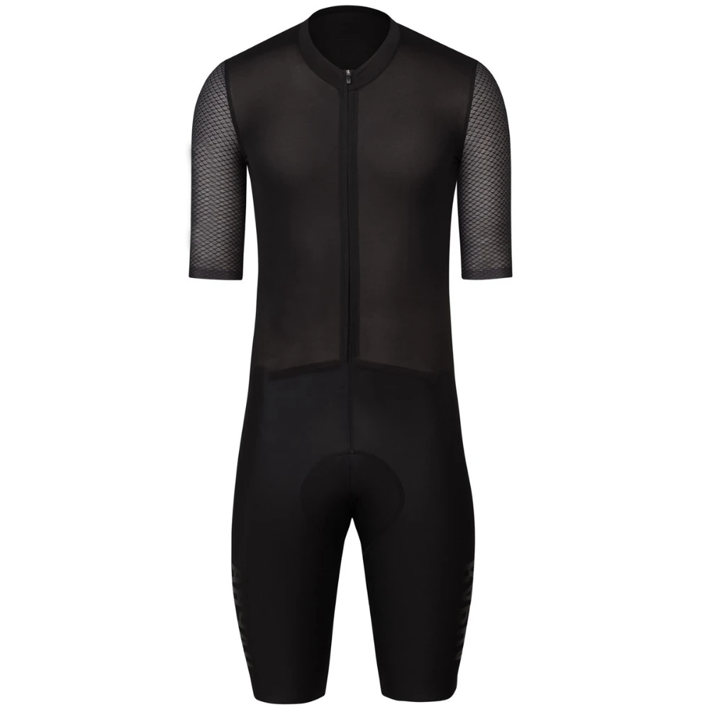 

High quality cycling skinsui Men 2019 Black bodysuit Team void maap tic mavic Breathable sleeve mesh side cycling jersey gel pad