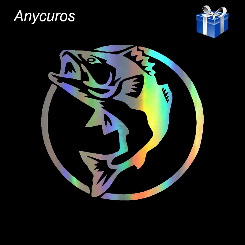 

Anycuros Fishing Hunting Sports Fish Animal Car Sticker Window Decoration 13.5*13CM