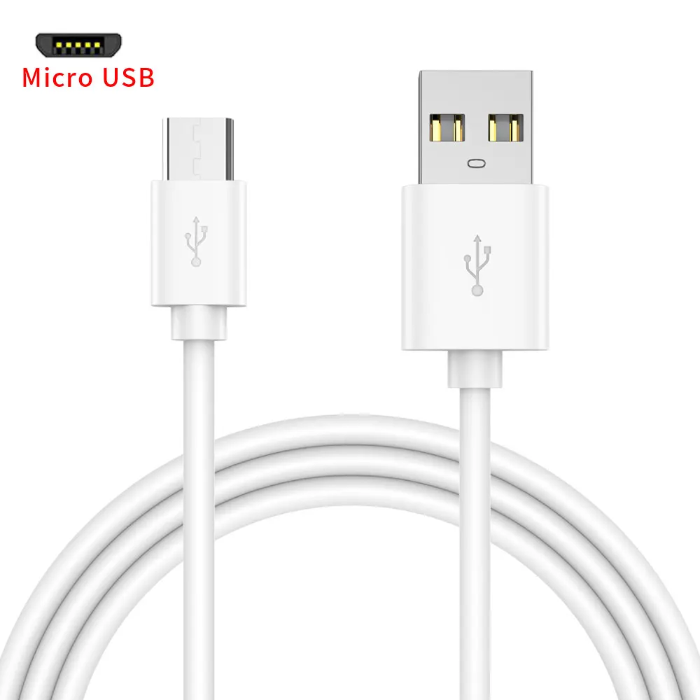 CXV Micro USB кабель 2.4A Быстрая зарядка Micro usb зарядное устройство шнур для samsung S7 Xiaomi Redmi huawei LG планшет Android, телефон Micro - Цвет: White