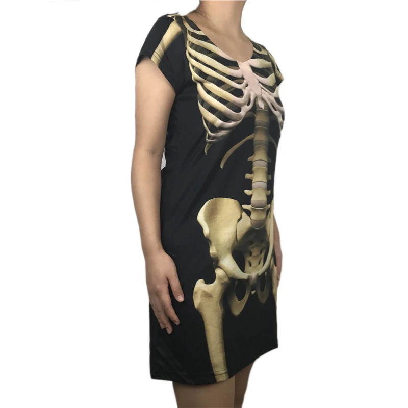 Страшные Rip Cage скелет, соответствующие костюмы на Хэллоуин для семьи ужас скелет Хэллоуин костюмы для пары плюс размер