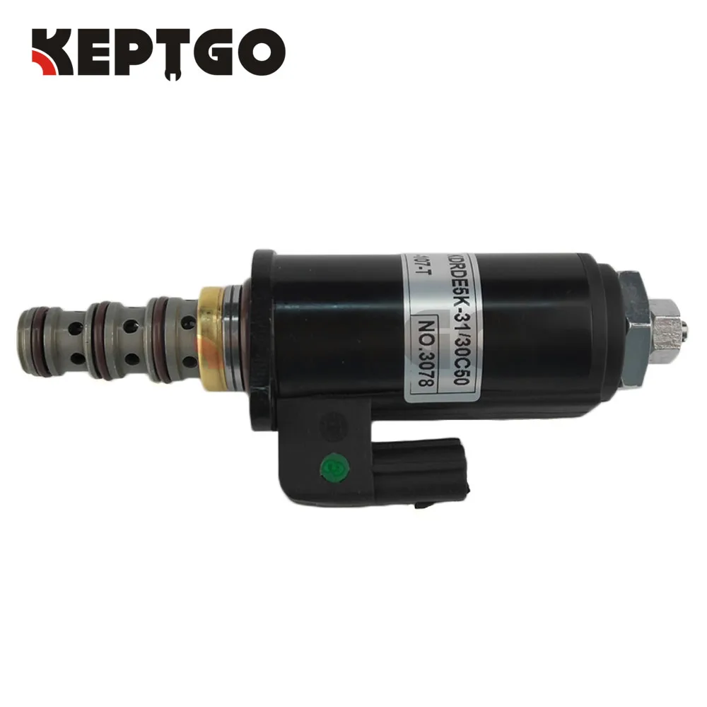 

New Solenoid Valve KDRDE5K-31/30C50-107 For Kobelco Excavator SK480LC-6E SK200-6E SK230-6E YB35V00005F1