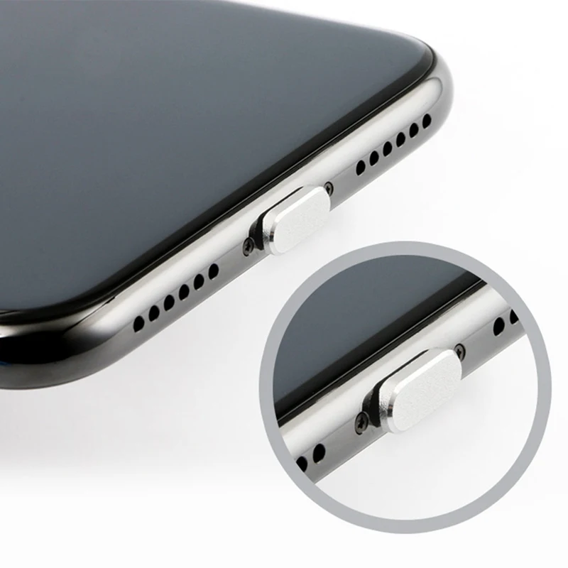 Металлическая Пылезащитная заглушка для iPhone 8 7 6 6S Plus мини 5 5s SE аксессуары