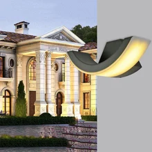 1 шт./партия светодиодный водонепроницаемый уличный современный настенный светильник 8 Вт AC90-260V IP54 алюминиевый настенный светильник Открытый крыльцо садовое освещение