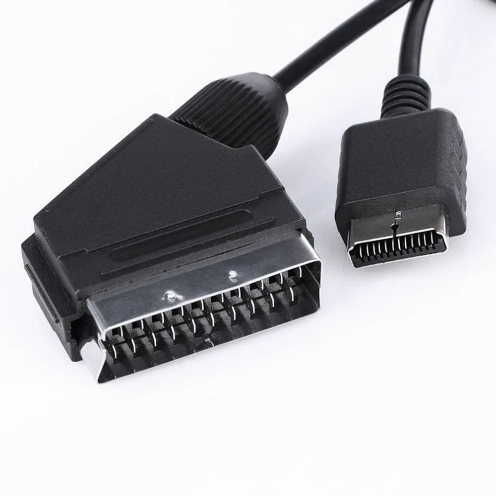 1.8m For Sony Playstation PS1 PS2 PS3 RGB SCART Cable TV AV Lead Replacement Connection Cable For PAL/NTSC Consoles 1.8m For Sony Playstation PS1 PS2 PS3 RGB SCART Cable TV AV Lead Replacement Connection Cable For PAL/NTSC Consoles
