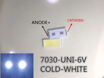 

200PCS Maintenance of UNI LED LCD TV backlight lamp with light emitting diode 6V tube 7030 SMD beads UNI