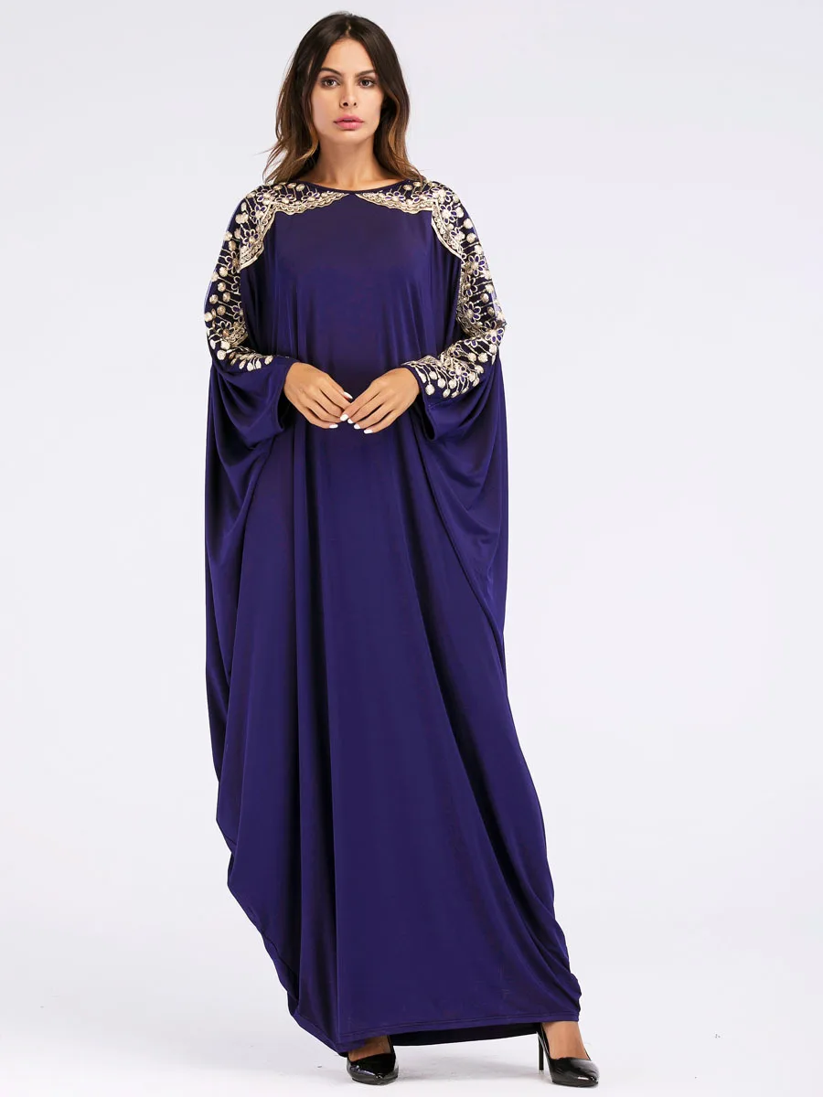 new arab elegant loose abaya kaftan islamic fashion muslim dress