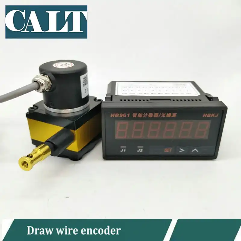 CALT linear displacement sensor 500mm stroke range steel wire encoder