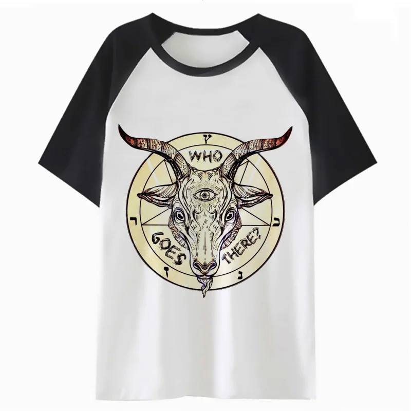 

satanism satan t shirt harajuku clothing tops t-shirt women tshirt cartoon graphic tee kawaii femme female K4681