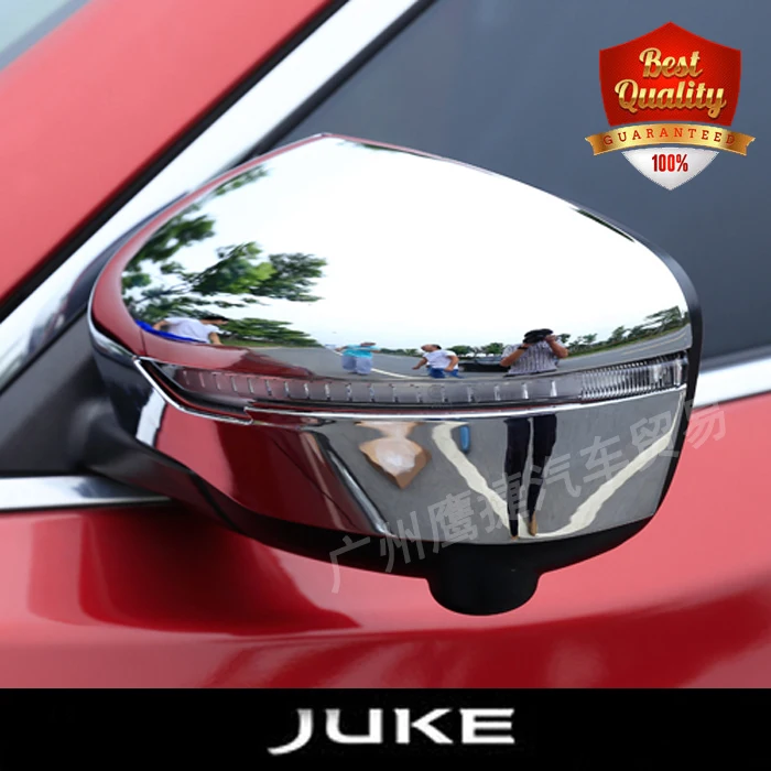 

2pcs Car ABS Side Door Mirrors Rearview Cover For NEW JUKE 2014- 2018 Chromium Styling