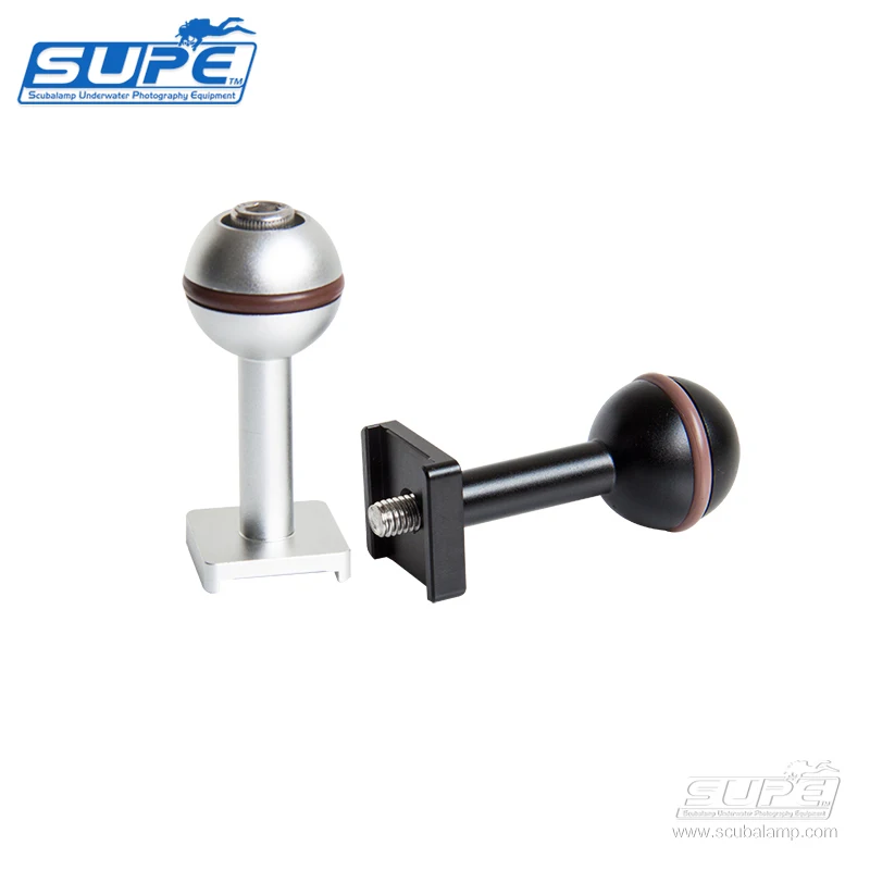 

SUPE Scubalamp 1" ball adapter long ball joint for led dive light ball clamp for led UW photography light