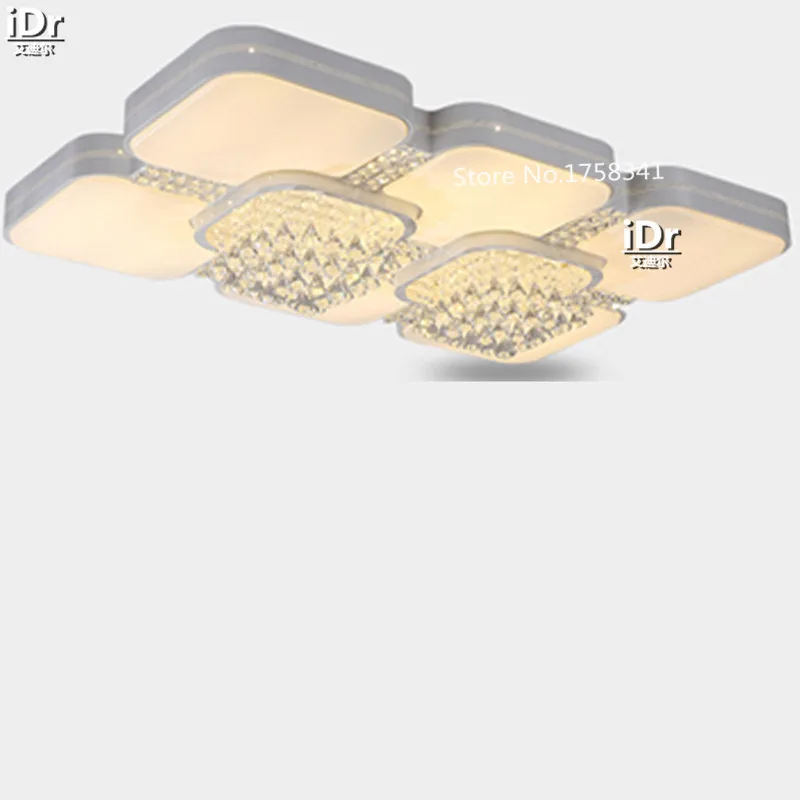 ==> [Free Shipping] Buy Best Iron modern crystal lamp led home living room lights rectangular LED Crystal Light Hotel Ceiling Lights Rmy-0603 Online with LOWEST Price