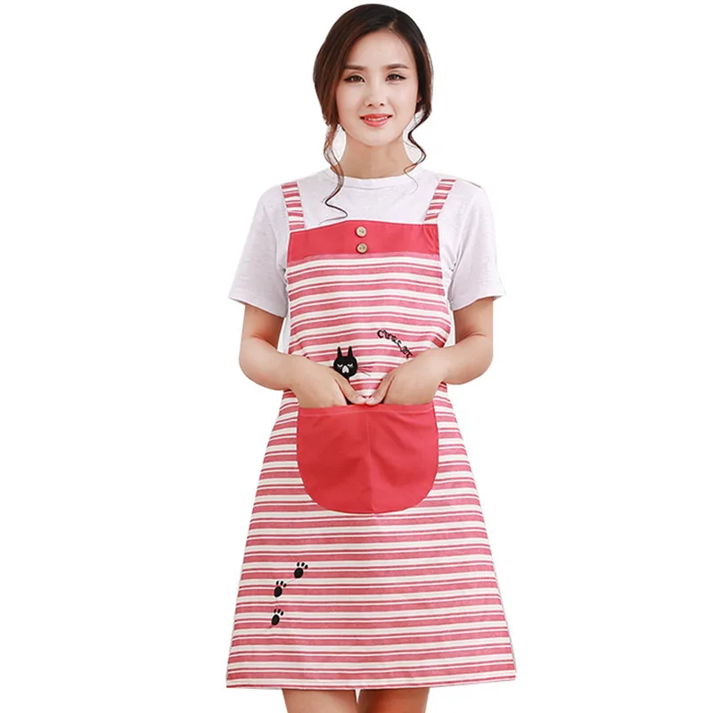 New Brief Style Apron For Lady Women Home House Kitchen Chef Butcher Restaurant Cooking Baking 