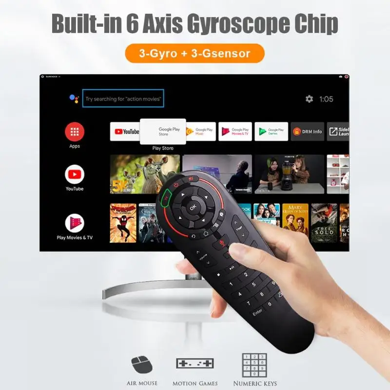 Новый G30 2 4G беспроводной голосовой Air Mouse пульт дистанционного управления ler Gyro