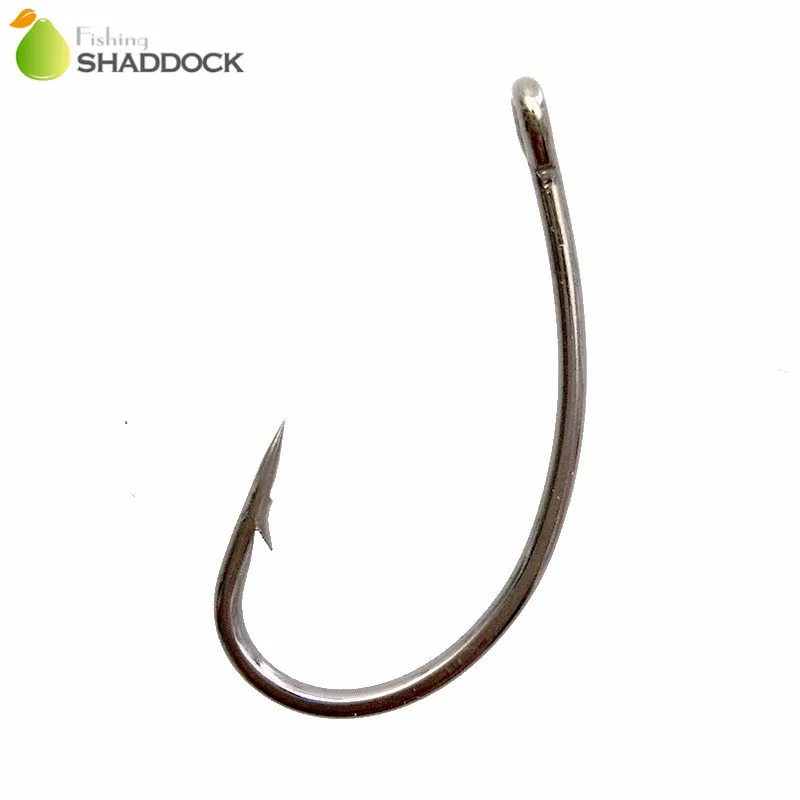 

180pcs 8245 High Carbon Steel Carp Fishing Hooks Silver Teflon Coated Circle Curve Shank Carp Hair Rigs Hooks Size 2 4 6 8