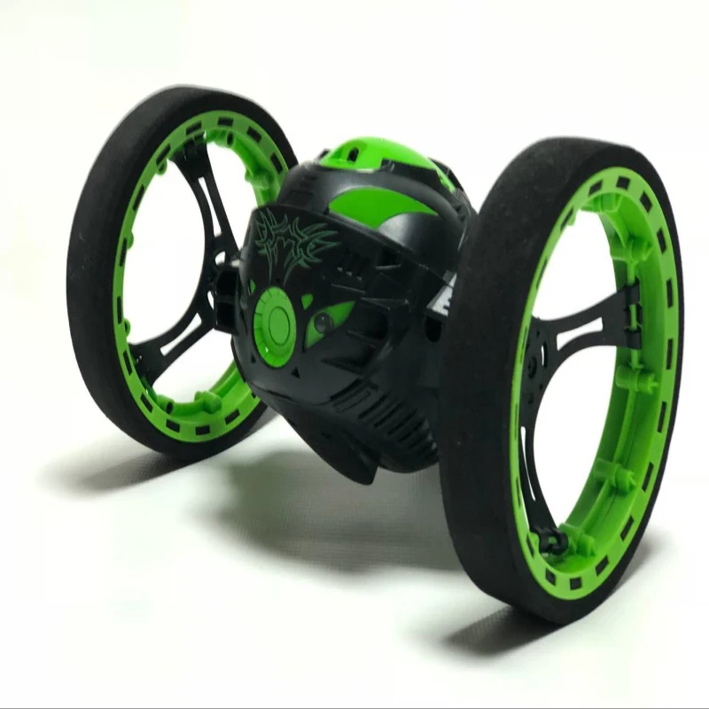 Mini RC Car Stunt Bounce Jumping Car 2.4GHz WiFi Smart Remote Control Car With Flexible Wheels Jumping 360° Rotating LED Lights
