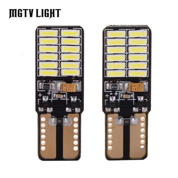 

MGTV LIGHT 6Pcs/Set T10 W5W Canbus LED 4014 24 SMD Car Turn Signal License Plate Light High Brightness Constant Current Decoding