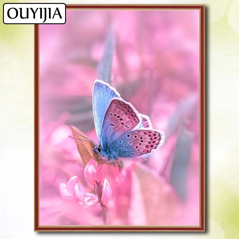 Бабочка Цветы животные птица OUYIJIA 5D Сделай Сам алмазная живопись полная