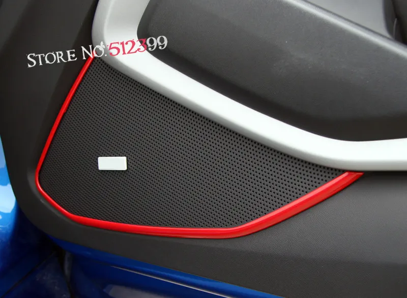 

2PCS ABS Car Inner Door side Speaker Loudspeaker Decorative Frame Cover Trim For Chevrolet Camaro Sixth Gen. 2016 2017